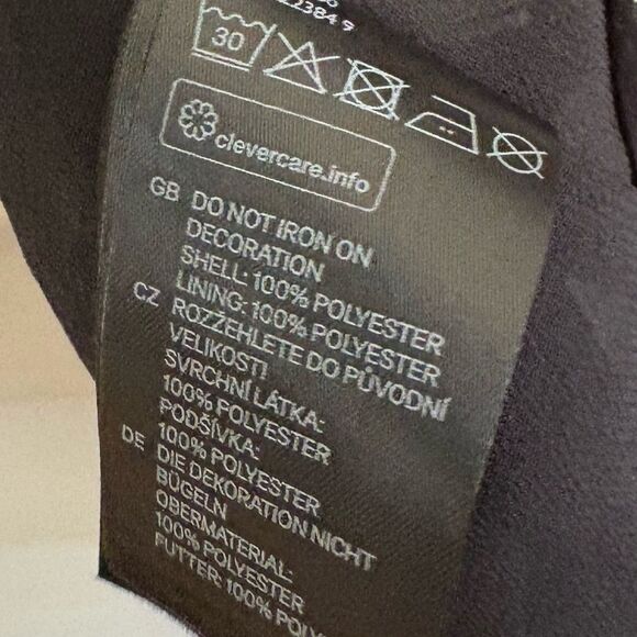 H&M Black and White‎ Chevron One-Shoulder Dress Size 12 - Picture 7 of 7